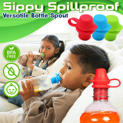 Sip-Well Baby Silicone Bottle Top Spout-3PCS 1