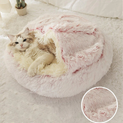 Cozy Cocoon Plush Pet Bed 1