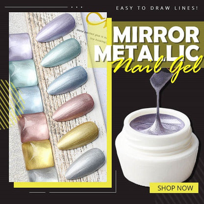 Mirror Metallic Nail Gel-3pcs 1