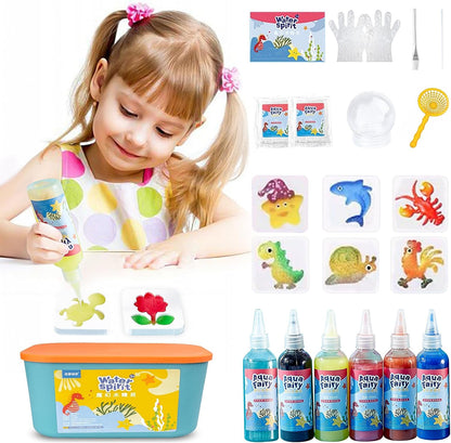 Children's DIY Aqua Fairy Marine Life 6 Shapes Mold Water elf Set 1