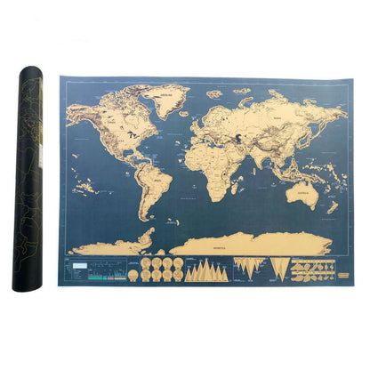SCRATCH OFF WORLD MAP 1
