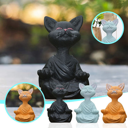 Happy Buddha Cat 1
