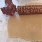 Christmas Embossing Rolling Pin 1