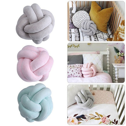 Handmade Knot Ball Pillow 1