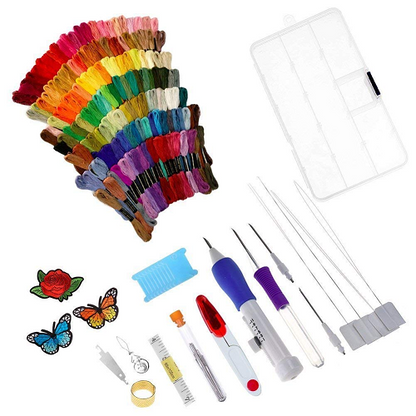 RAINBOW COLOR EMBROIDERY THREADING TOOL 1