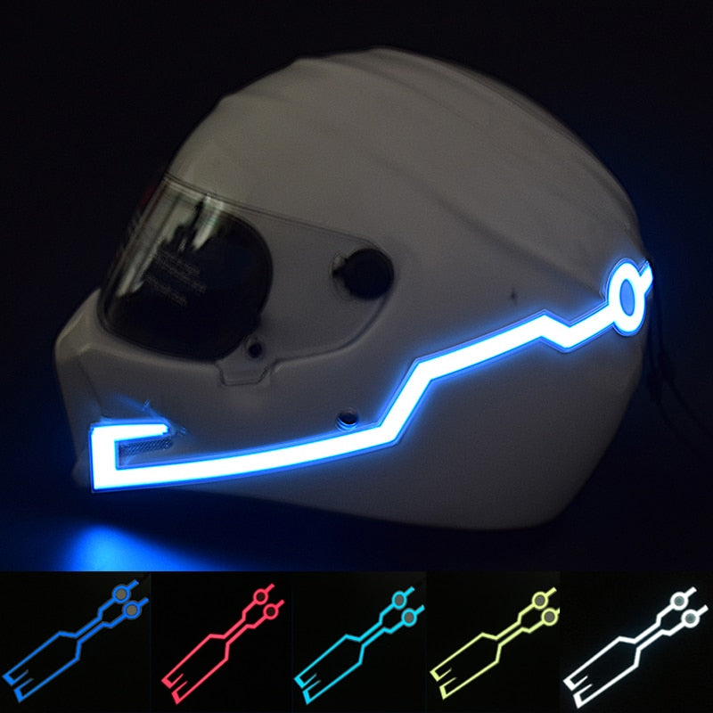 Night Safety Motorcycle Helmet LED Stripe 1