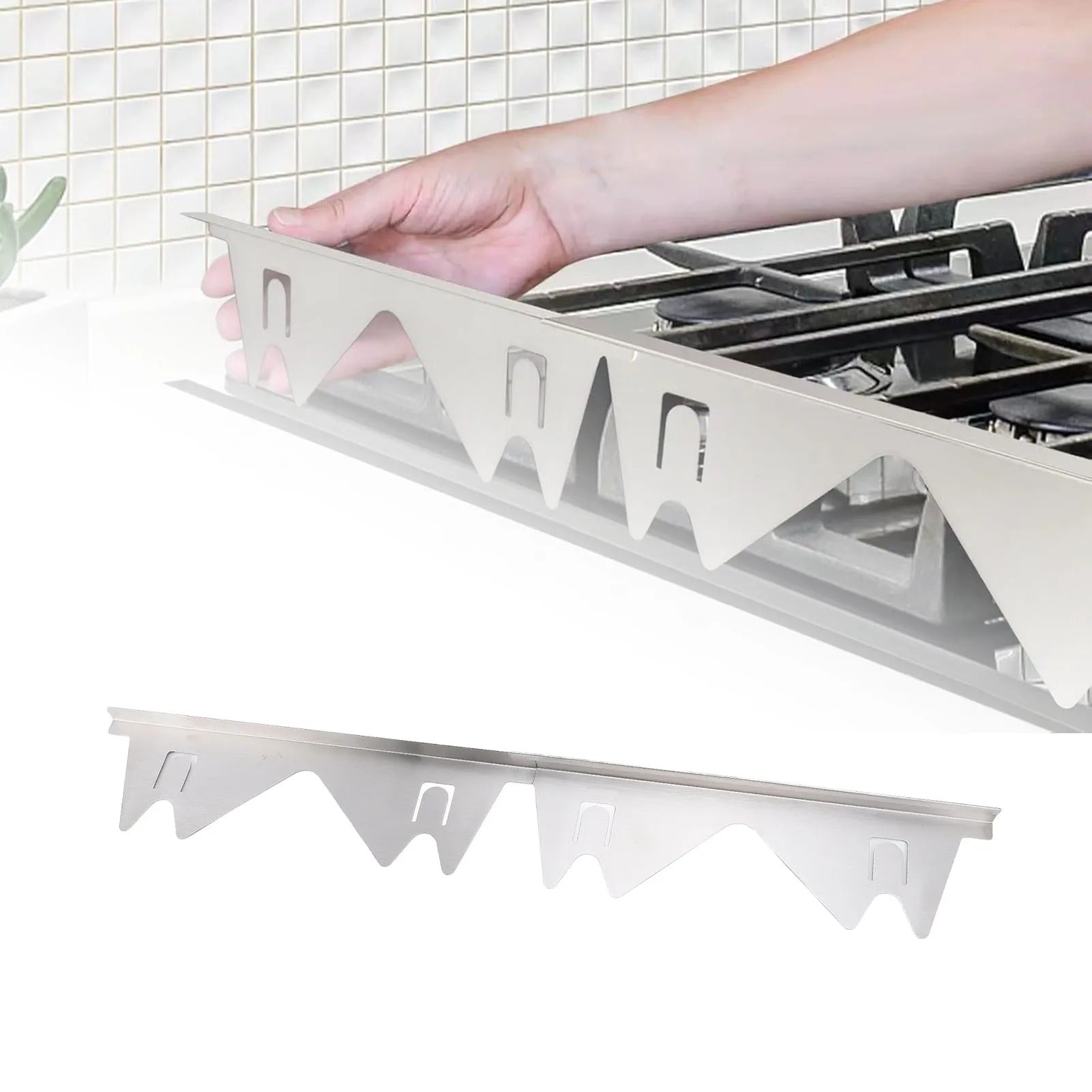 Stainless Steel Stove Gap Covers-2PCS 1