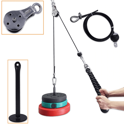 Home Workout Fitness Pulley Cable System 1