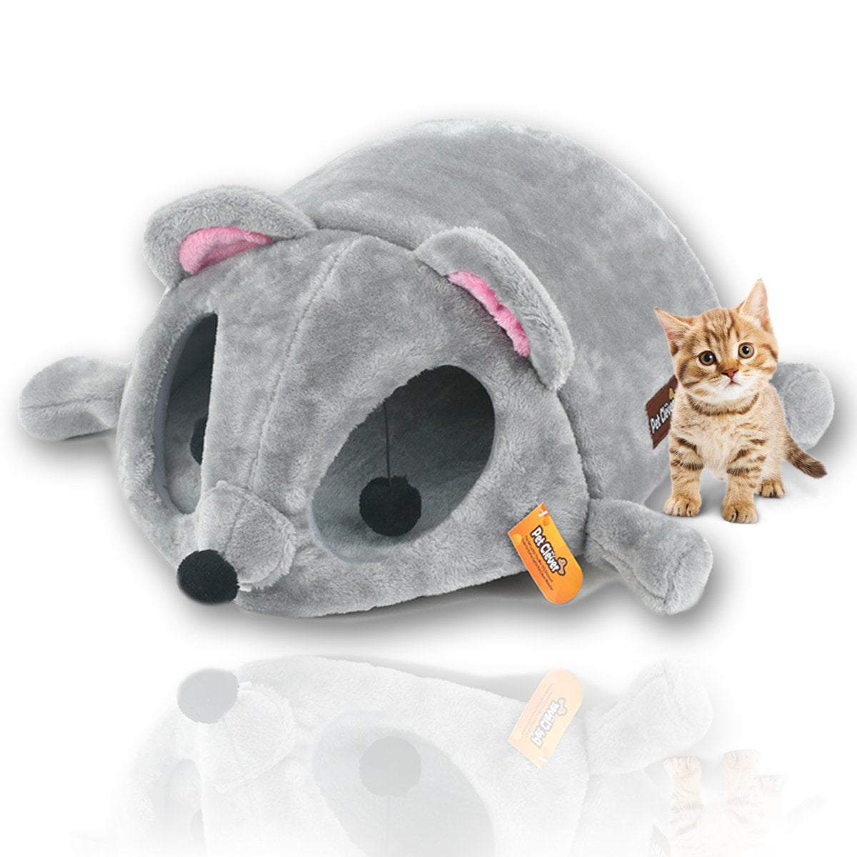 Mouse Cat House Bed With Removable Cushion & Waterproof Bottom 1