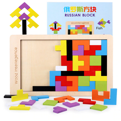 Tetris Wooden Puzzle Toy 1