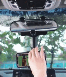 RearView Mirror Phone Holder 1