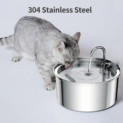 Automatic Stainless Steel Cat Water Fountain 1
