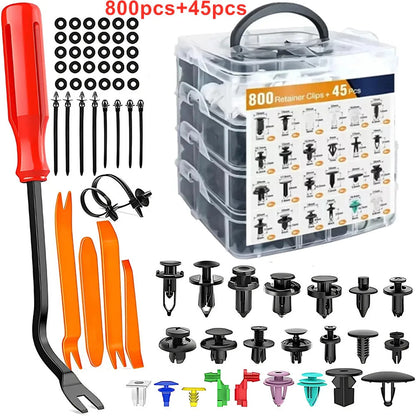 Car Retainer Clips & Fastener Remover Box Set 1
