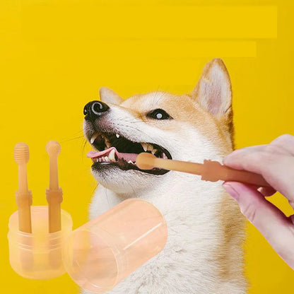 Pet Toothbrush with Tongue Scraper 1
