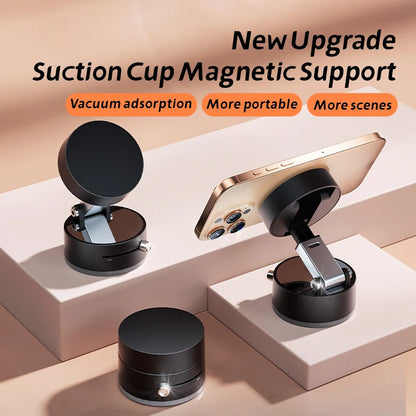 Mini Foldable Portable Vacuum Magnetic Car Phone Holder 1