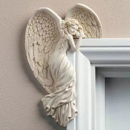 Door Frame Angel Wing Sculpture Retro Wall Decoration 1
