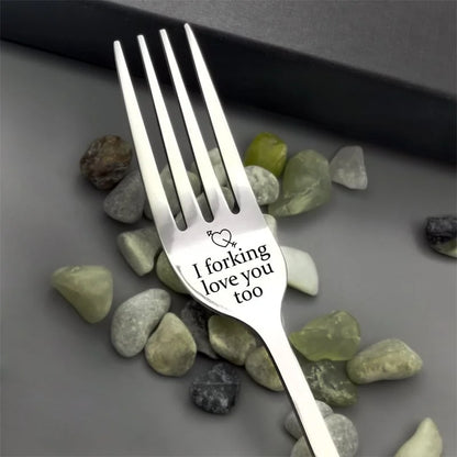 Engraved Fork- I Forking Love You 1