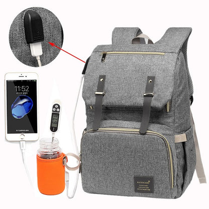 USB Charger Laptop Diaper Bag 1