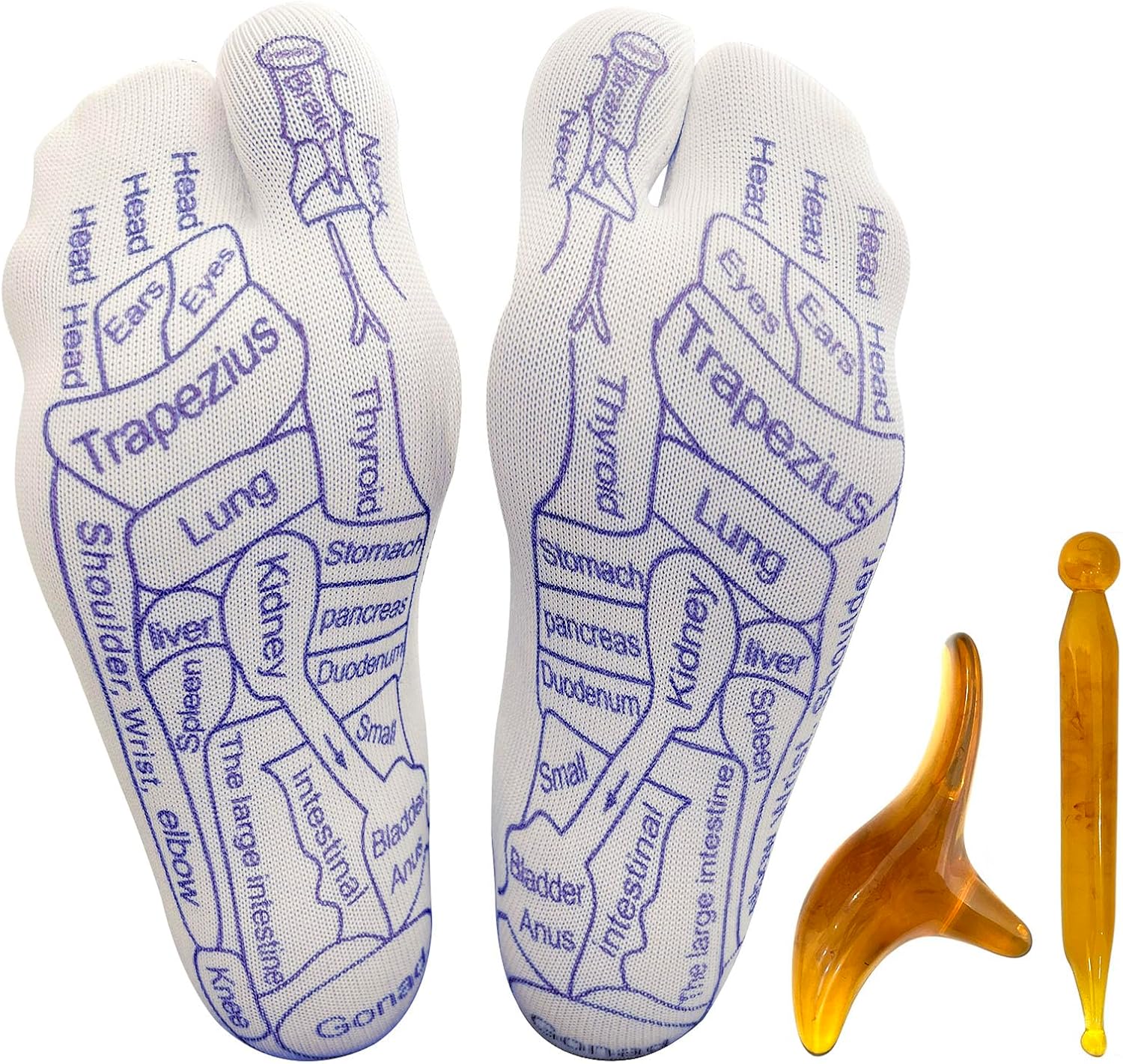 Acupressure Reflexology Chart Socks 1