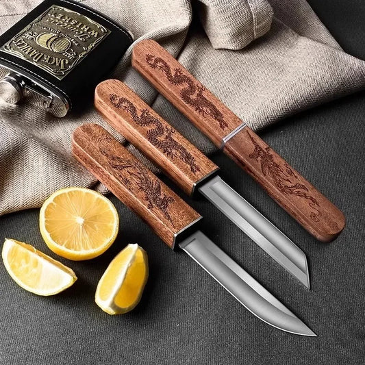 Handmade Portable 2 In 1 Dragon and Phoenix Double Blades 1