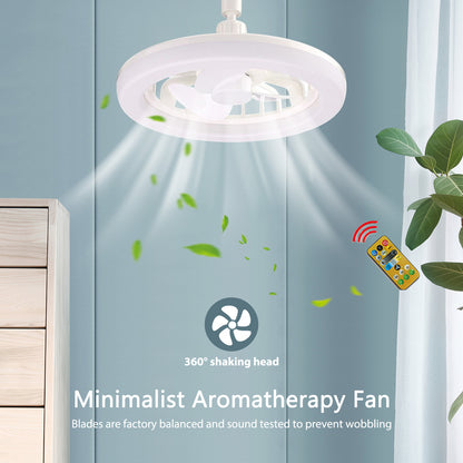 360 Rotating Smart Ceiling Fan MultiColor LED Light 1