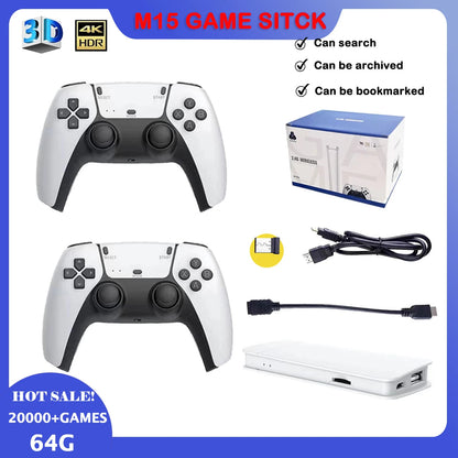 4K Pro Game Stick – 2 Players Mini TV Retro Console with 20,000+ Game 1
