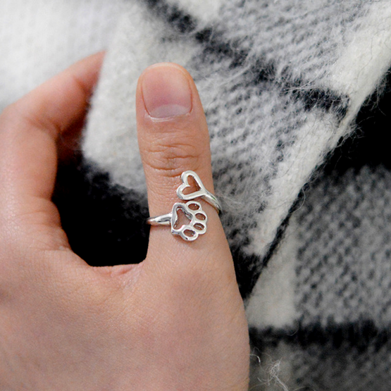 Paw & Heart Ring 1