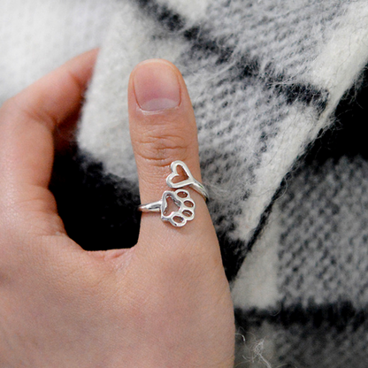 Paw & Heart Ring 1