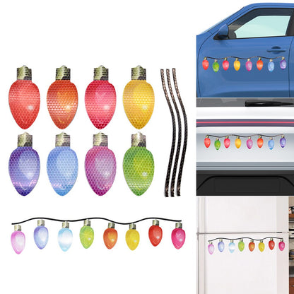 Reflective Light Bulb Magnet Decorations 1