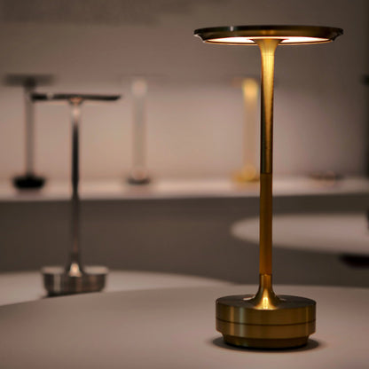 Metallic Cordless Rechargeable Waterproof Table Lamp 1