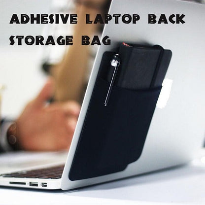 Adhesive Laptop Back Storage Bag 1