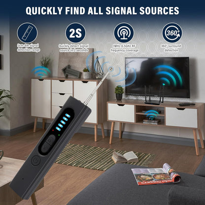 High Sensitivity Anti Spy RF Signal Scanner Hidden Camera Detector 1