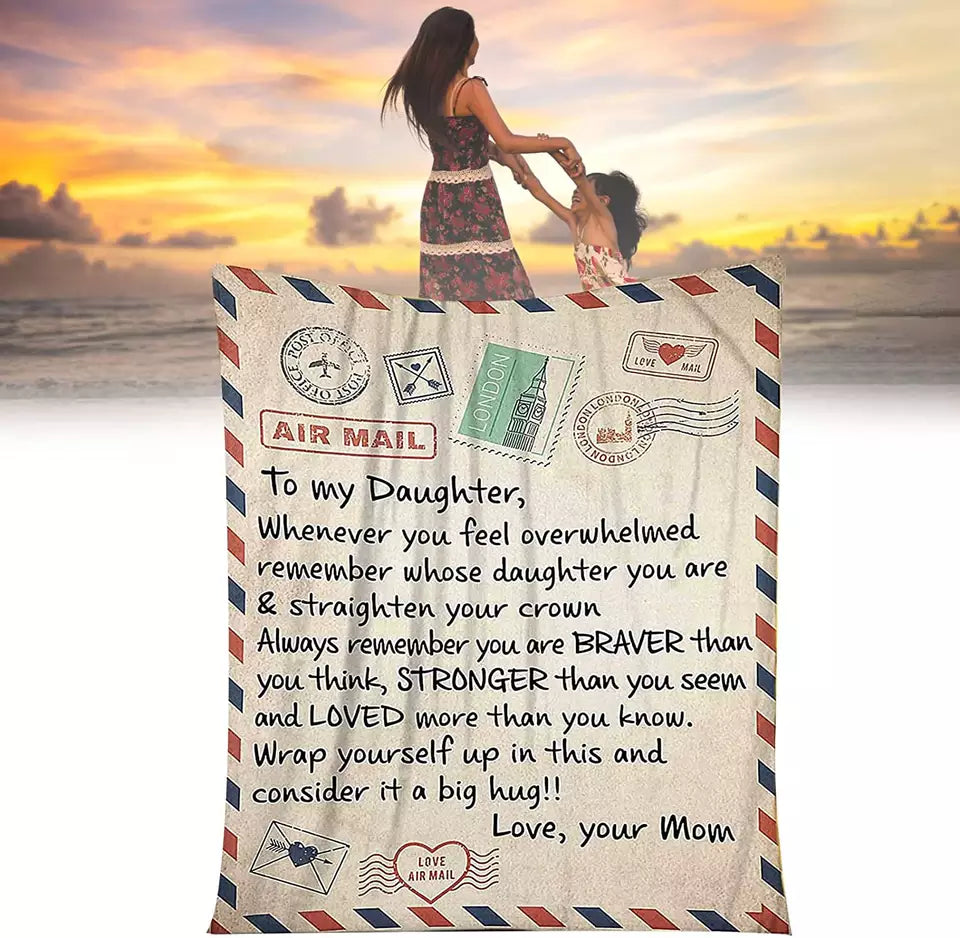 To My Daughter - Warm Gift Blanket 1