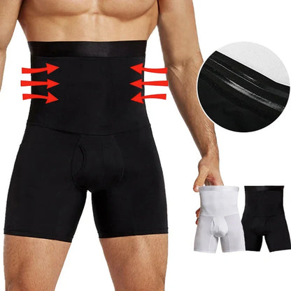 Men's High Waist Shapewear Boxer Briefs 1