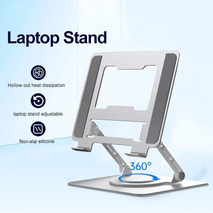 Adjustable 360° Rotating Aluminum Laptop Stand 1