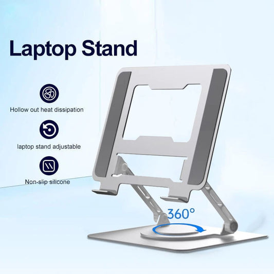 Adjustable 360° Rotating Aluminum Laptop Stand 1