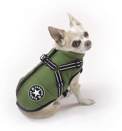 Waterproof Winter Jacket with Built-in Harness 1