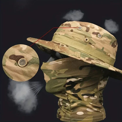 Cooling Neck Gaiter Face Mask Boonie Hat Set! 1