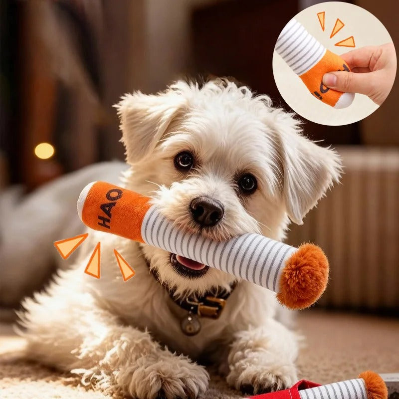 Funny Cigarette Dog Toy 1