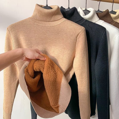 Winter Fleece Thick Knitted Bottoming Shirt 1