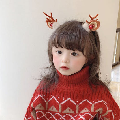 Christmas Girl's Antlers Hairpin 1