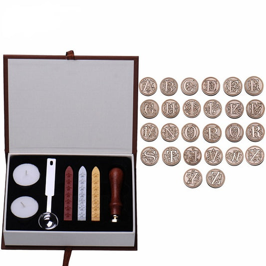 ALPHABET WAX SEAL SET 1