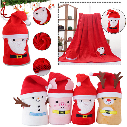Christmas Gift Cartoon Flannel Blanket 1