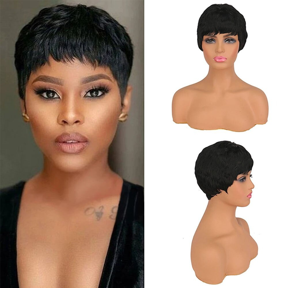 Short Natural Pixie Cut Wig 1
