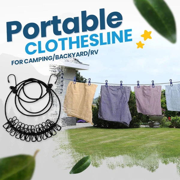 Portable Clothesline for Camping/Backyard/RV 1