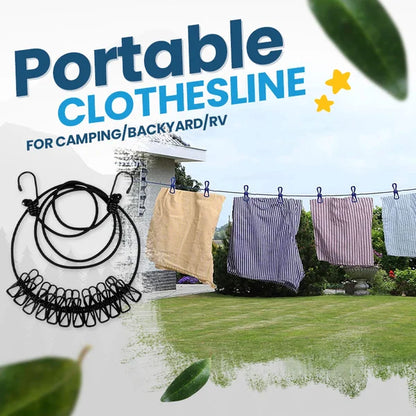 Portable Clothesline for Camping/Backyard/RV 1