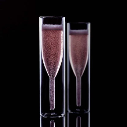 Double-walled Champagne Flutes 2PCS 1