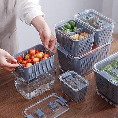 Fresh Produce Vegetable Fruit Storage Containers 3PACKS 1