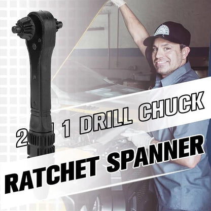 2 in 1 Drill Chuck Ratchet Spanner 1