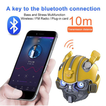 Transformer Bumblebee Wearable Helmet with Bluetooth Speaker 1